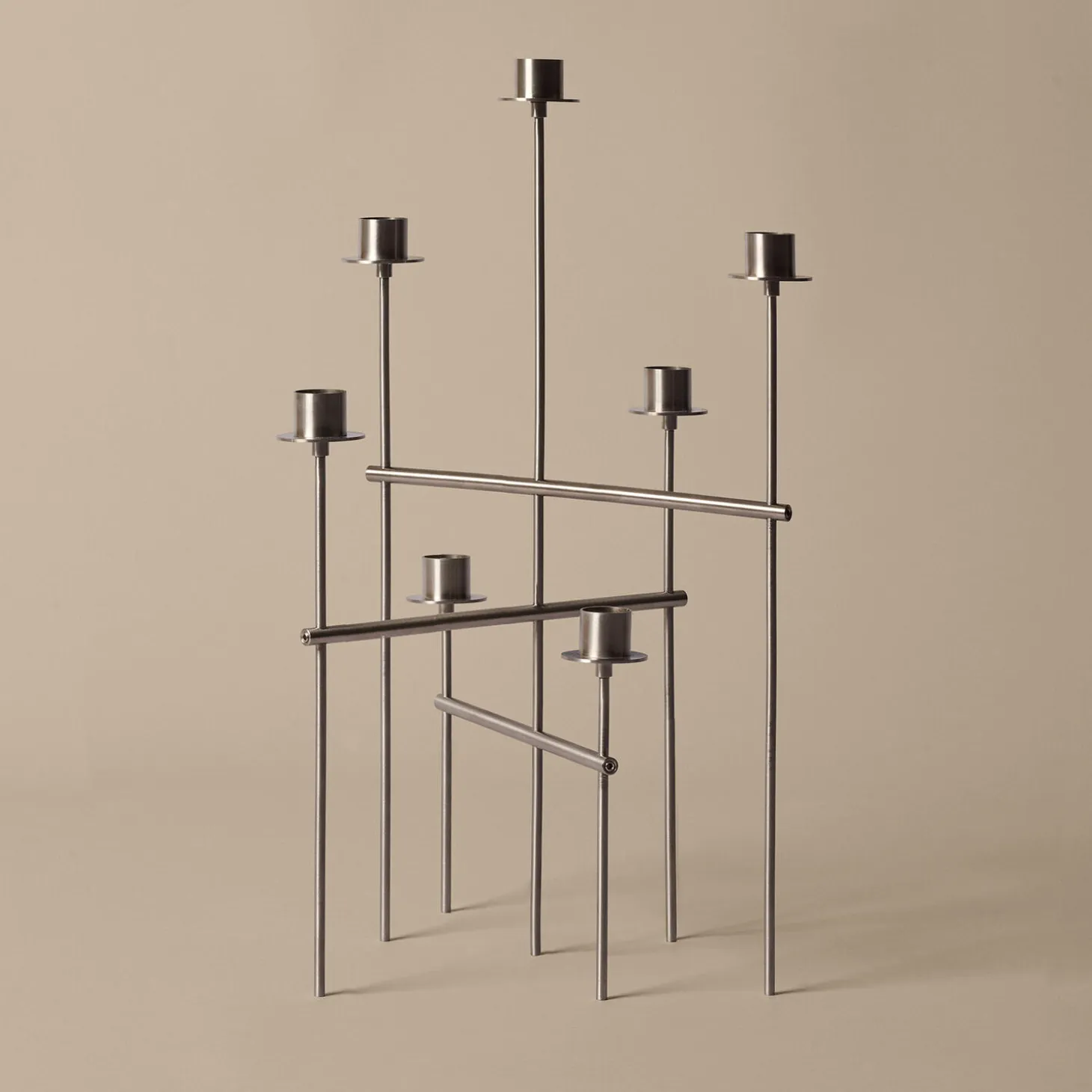 Elysia Kandelaber, stainless steel