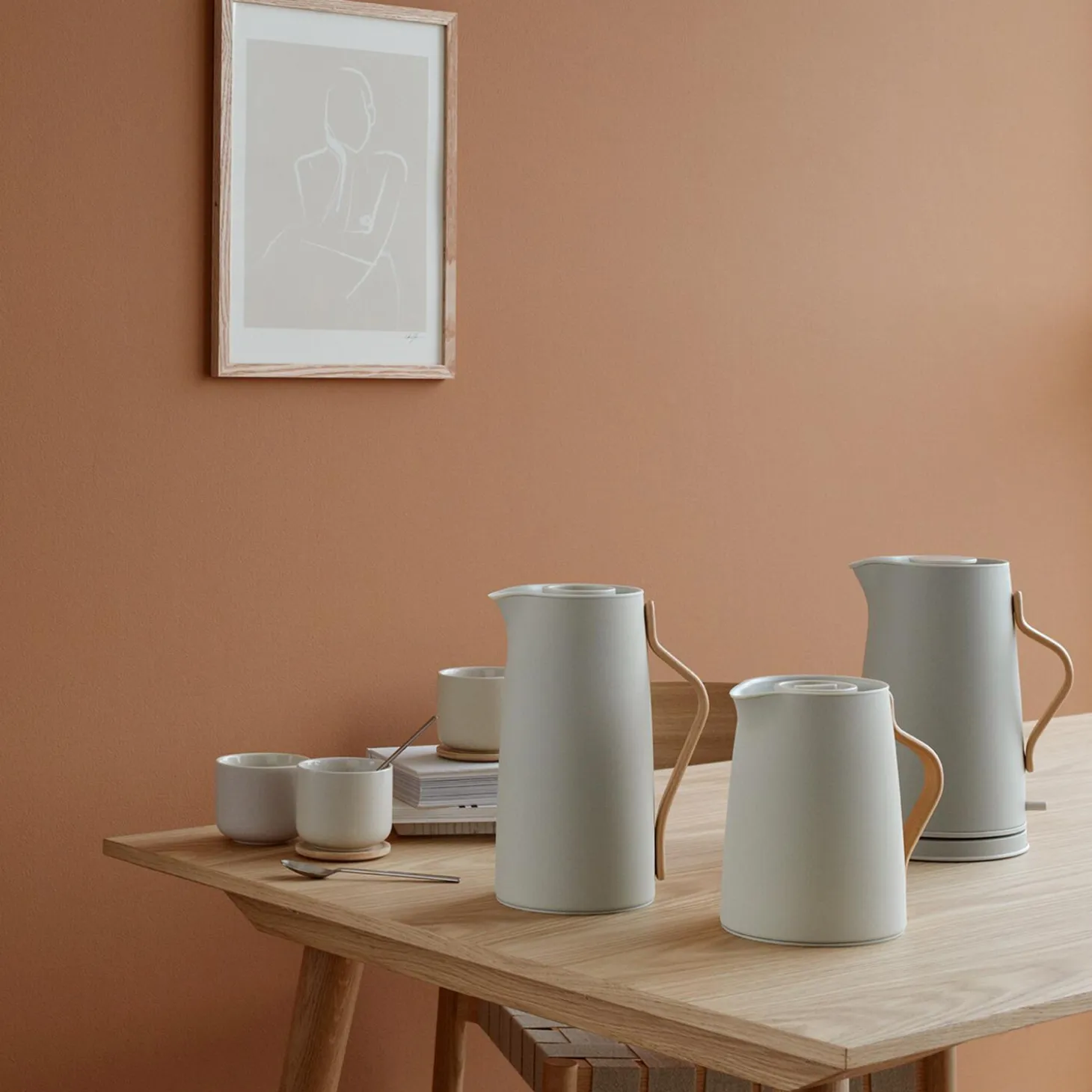 Emma kaffe-termokanne, sand