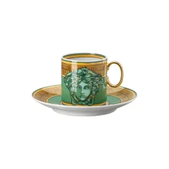 Espresso Cup/Sauc., green coin