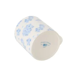 Floral Stoneware krus, blue/white