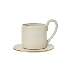 Flow Krus med skål, off-white speckle