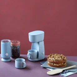 FOODIE elektrisk melkeskummer, dusty blue