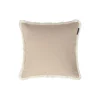 Fringe putetrekk, beige