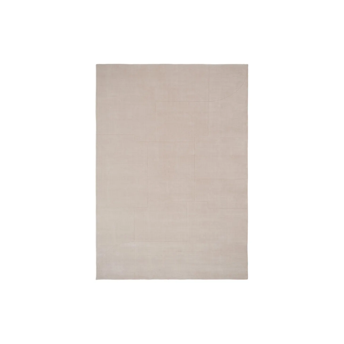 Geometric Maze gulvteppe, beige