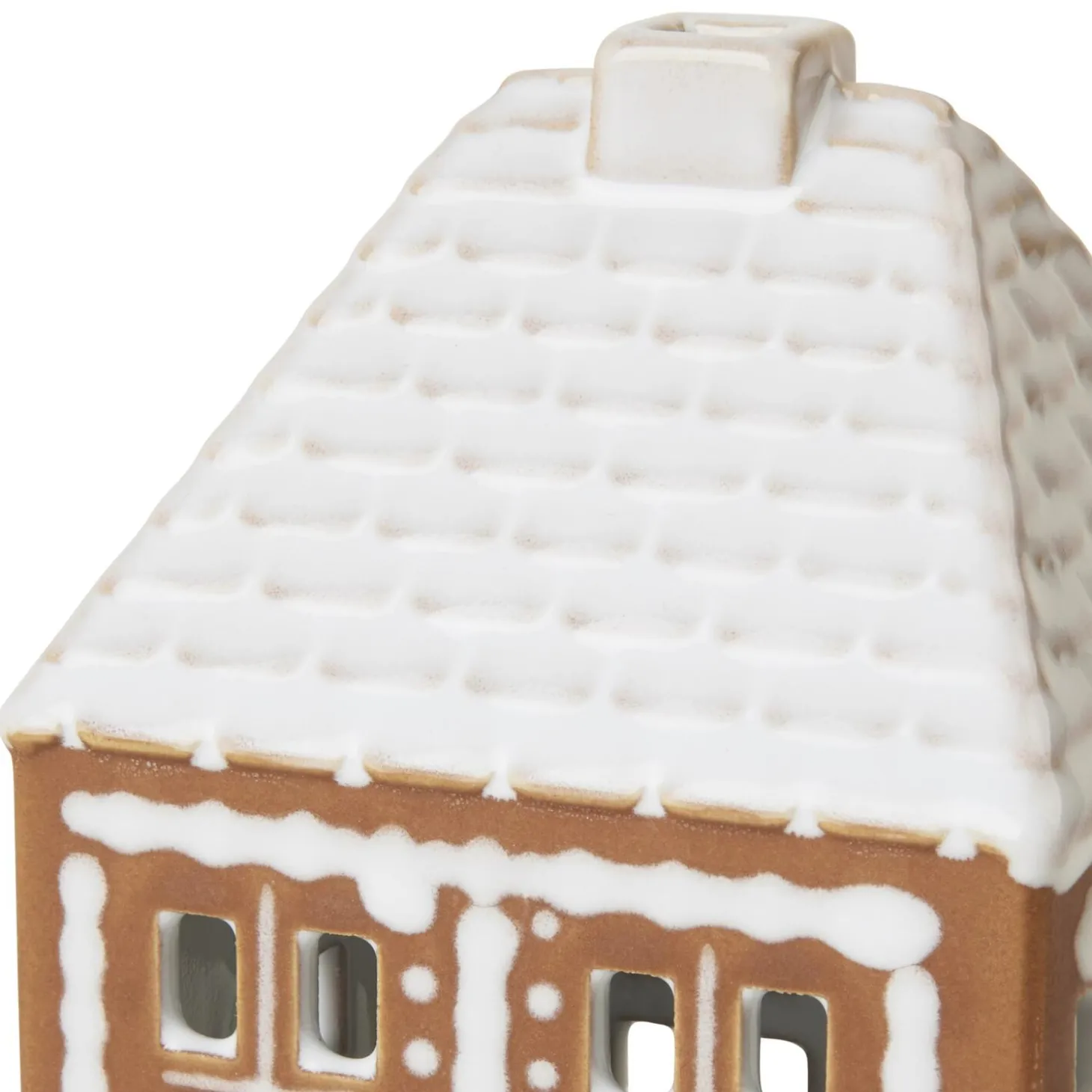 Gingerbread lyshus, brun