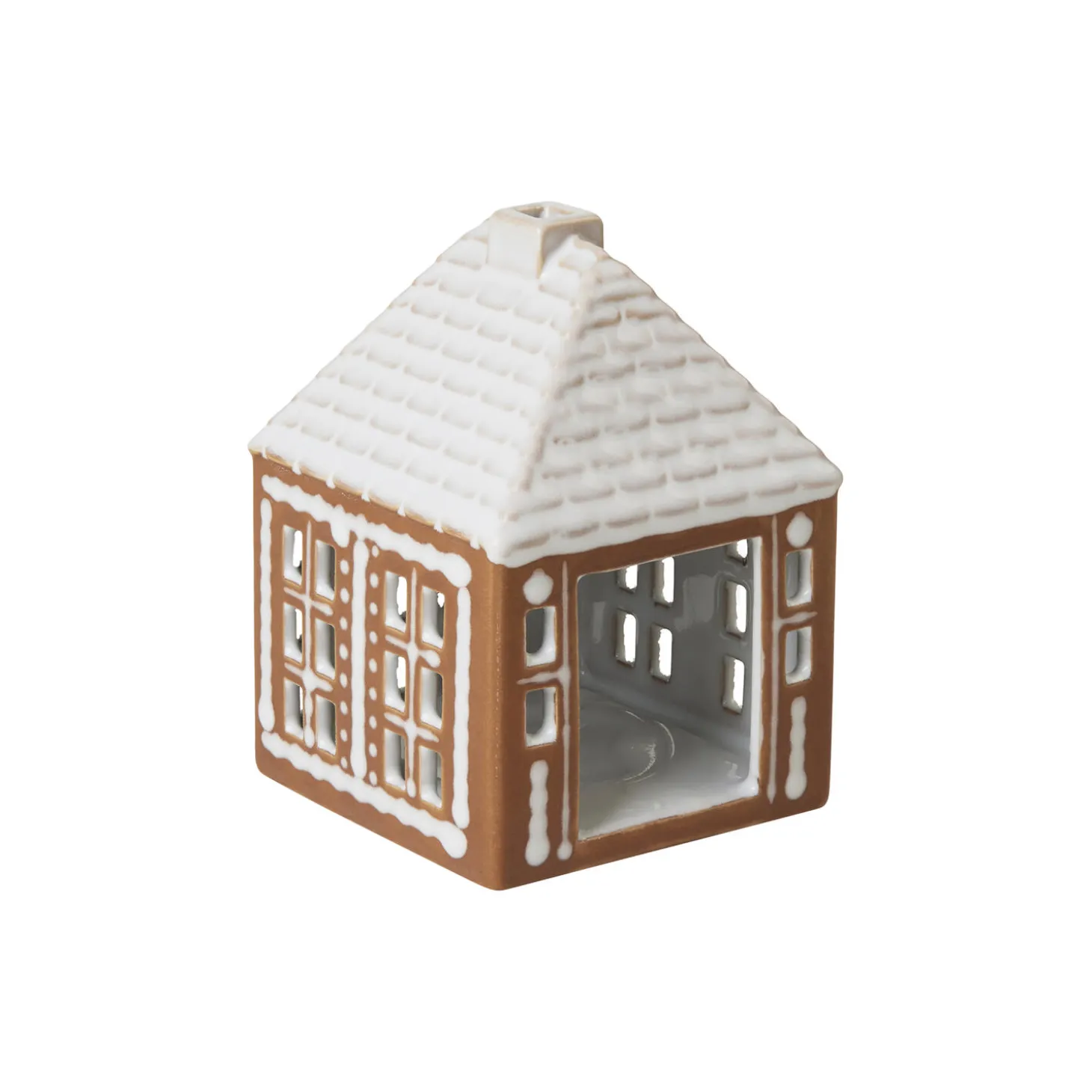 Gingerbread lyshus, brun
