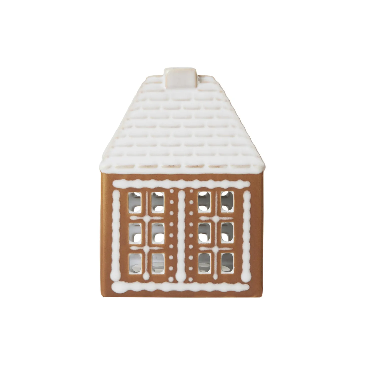 Gingerbread lyshus, brun