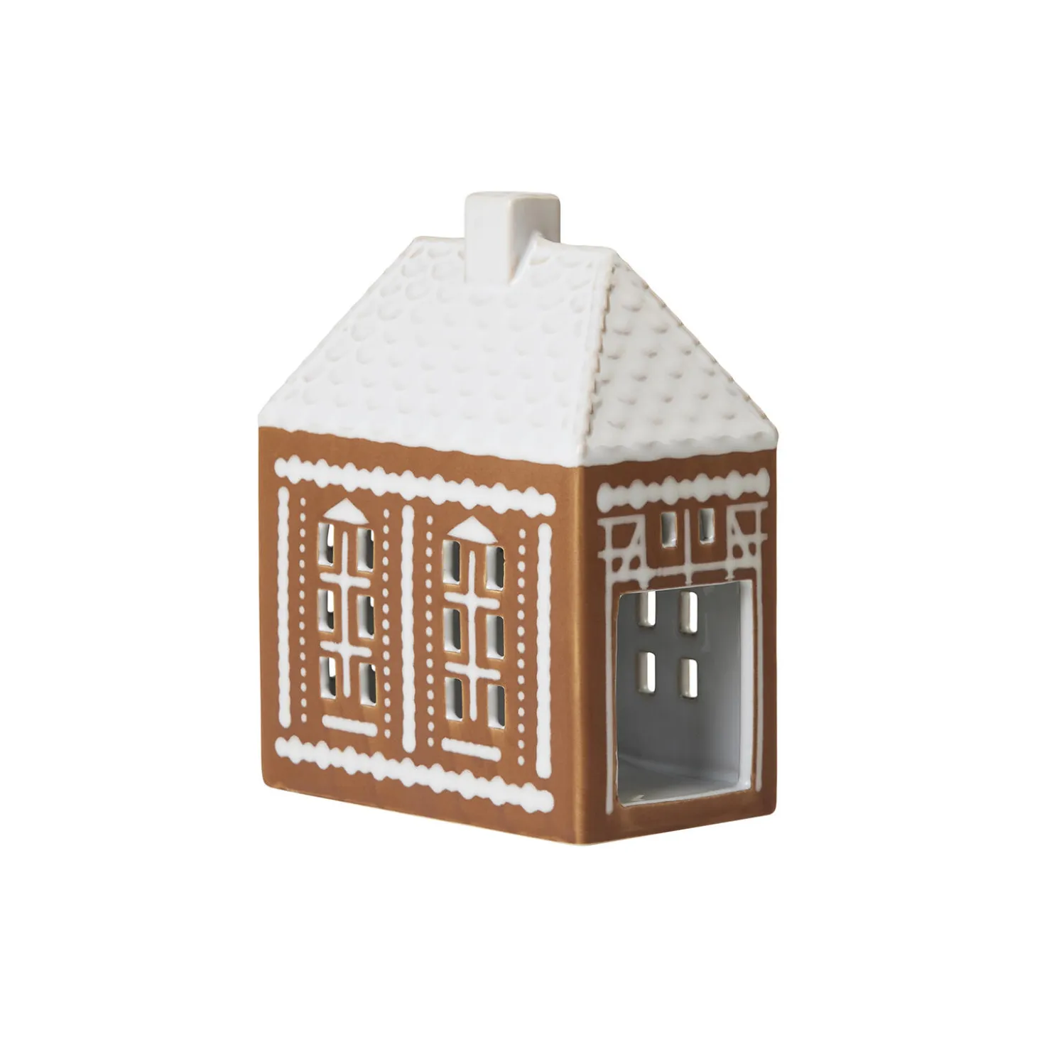 Gingerbread lyshus, brun