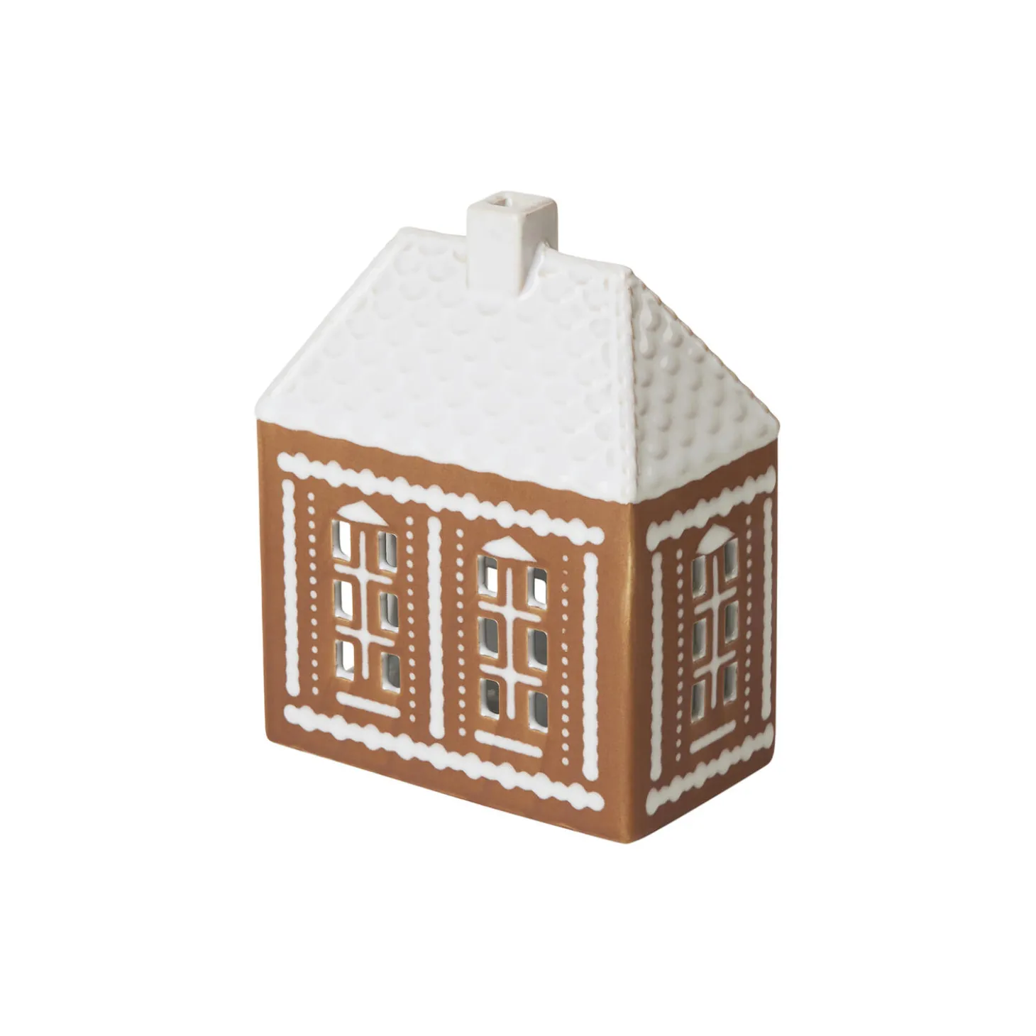 Gingerbread lyshus, brun
