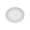 Gio Platinum ovalt serveringsfat, hvit/sølv