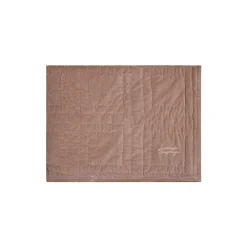 Graphic Quilted sengeteppe, beige