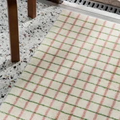 Grid Lime Candycane Dørmatte