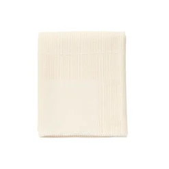 Grid pledd, off-white