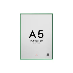 Grønn treramme A5