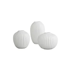 Hammershøi minivase, 3 stk., hvit