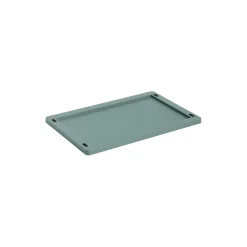 HAY Colour Crate Lid Plastic Small, dark green