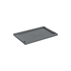 HAY Colour Crate Lid Plastic Small, charcoal