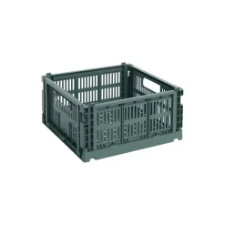 HAY Colour Crate Medium Square, dark green