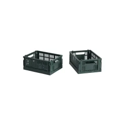 HAY Colour Crate Mini 2 stk., dark green