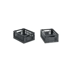 HAY Colour Crate Mini 2 stk., charcoal