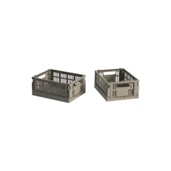 HAY Colour Crate Mini 2 stk., warm grey