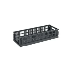 HAY Colour Crate Mini Oblong, charcoal