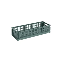 HAY Colour Crate Mini Oblong, dark green