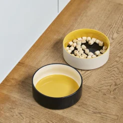 HAY Hundeskål, yellow/blue