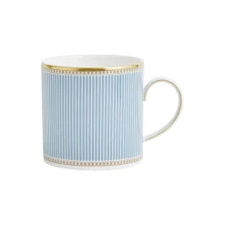 HELIA Mug, hvit og turkis/gull