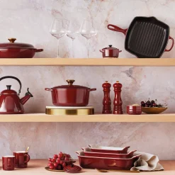 Heritage rektangulært fat 32 cm, garnet