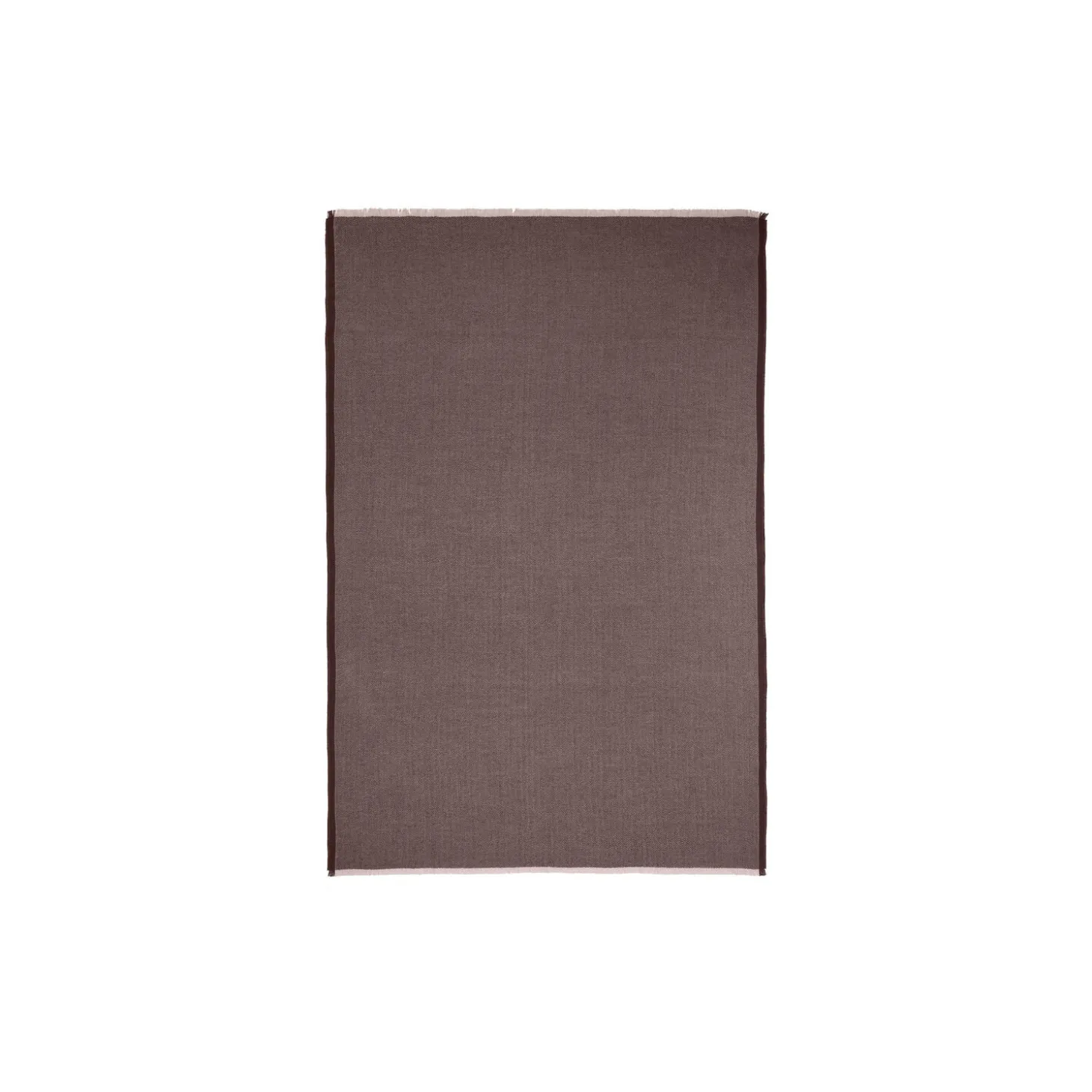 Herringbone pledd, chocolate/beige