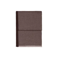 Herringbone pledd, chocolate/beige