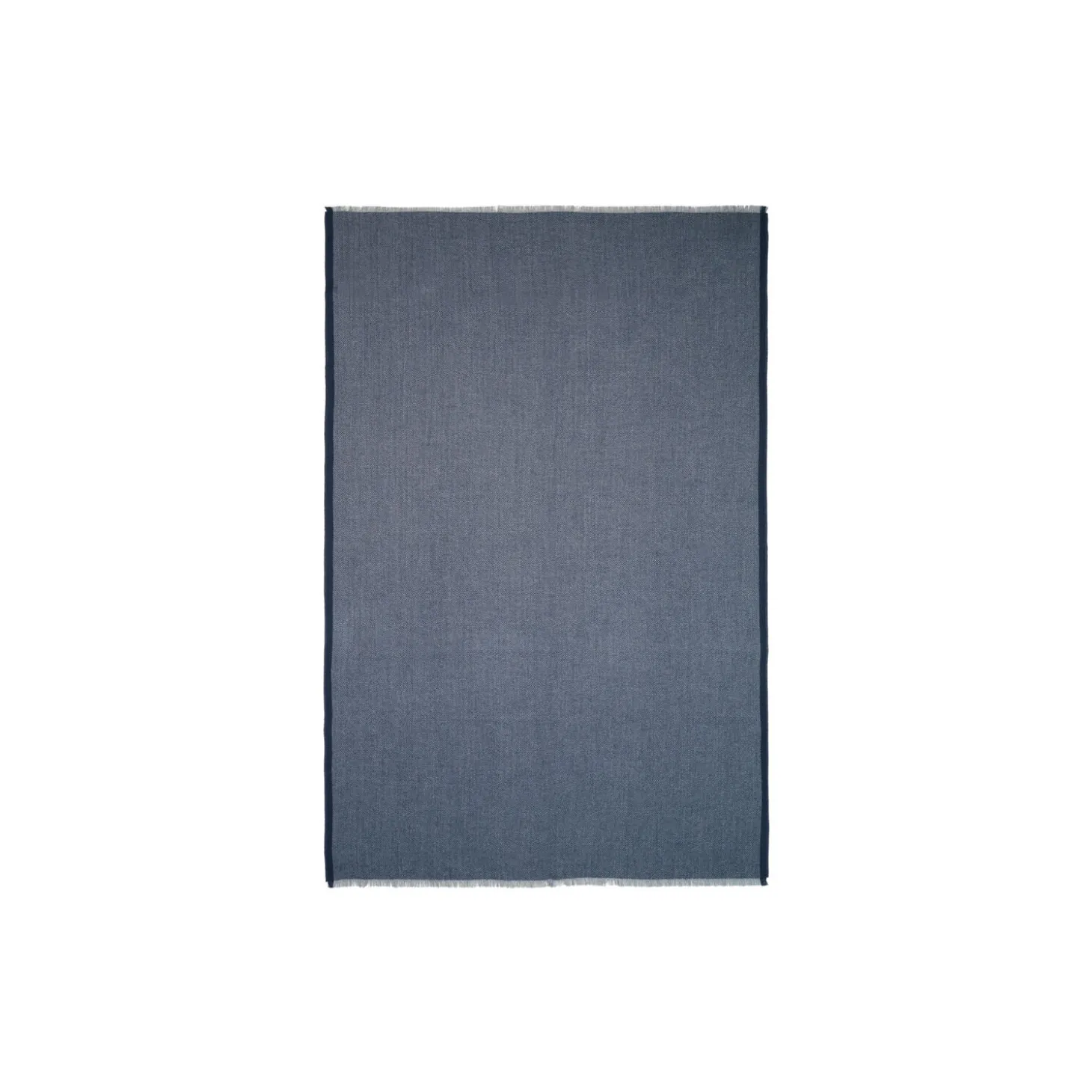 Herringbone pledd, dark blue/grey