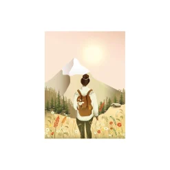 Hike With Me plakat, 40x30 cm
