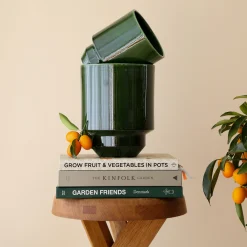 Hoff GLAZED potte, emerald green