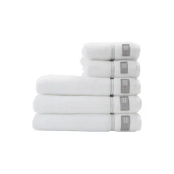 Hotel Collection håndkle 30x50, white/beige