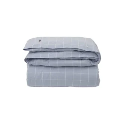 Hotel dynetrekk i lett flanell, light blue/white