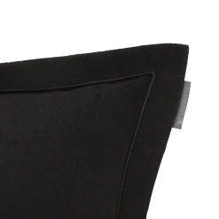Hotel Velvet Sham with Embroidery, dark gray