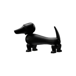 Hund medium, mørk beiset eik