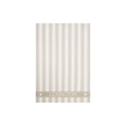 Icons vaffelstripet kjøkkenhåndkle, beige/hvit