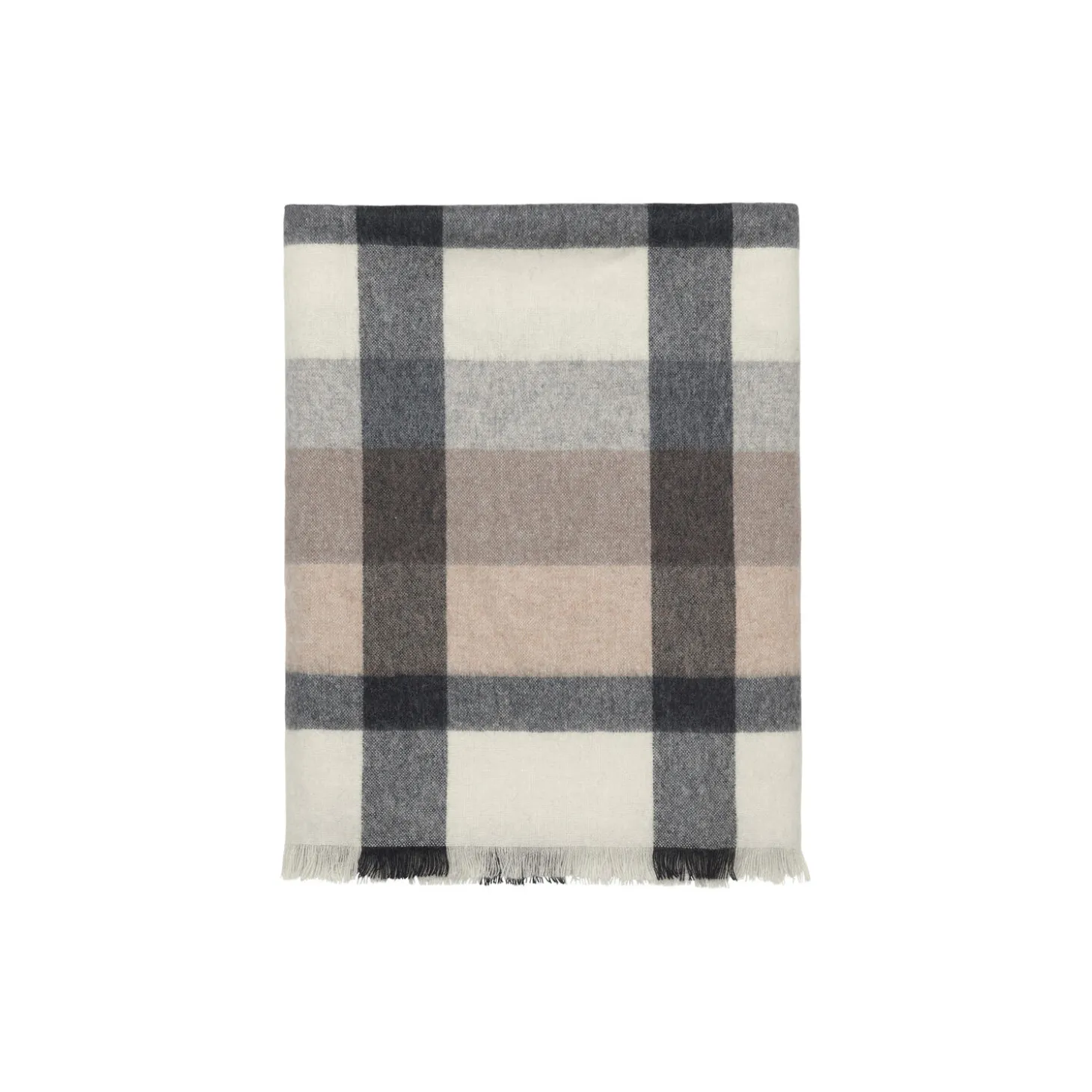Intersection pledd, camel/white/grey