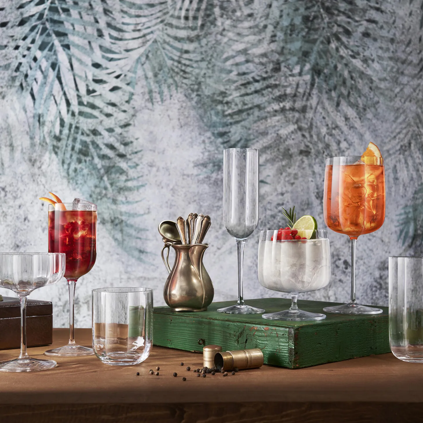 Jazz ølglass/long drink glass 4 stk.