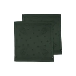 Julemorgen damask servietter 45x45 cm 2 pk, grønn