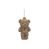 Juleornament bamse, gull