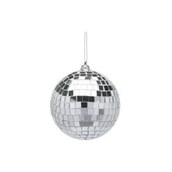 Juleornament speil, sølv
