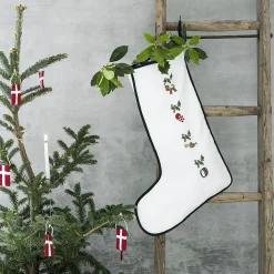 Julestrømpe, hvit