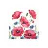 Kaffeserviett Modern Poppy, hvit