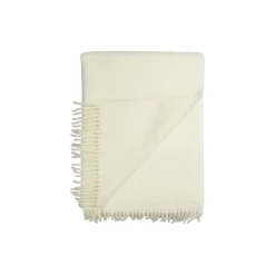 Kattefot Pledd, White