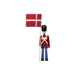 Kay Bojesen fanebærer med tekstilflagg, mini