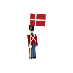 Kay Bojesen fanebærer med tekstilflagg, mini
